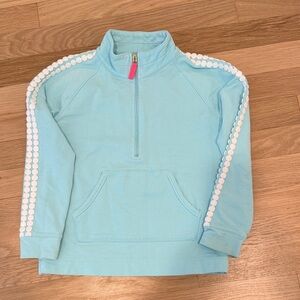 Lilly Pulitzer Light Blue Kids Sweatshirt with White Accents
